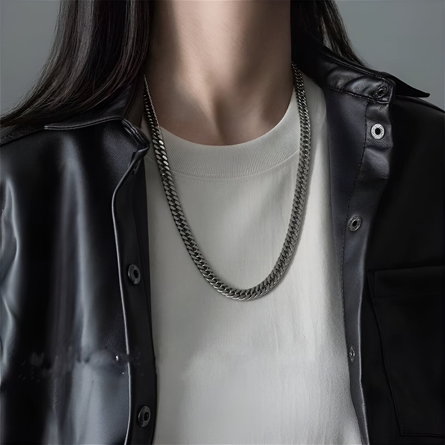 Edelstahl Cuban Chain