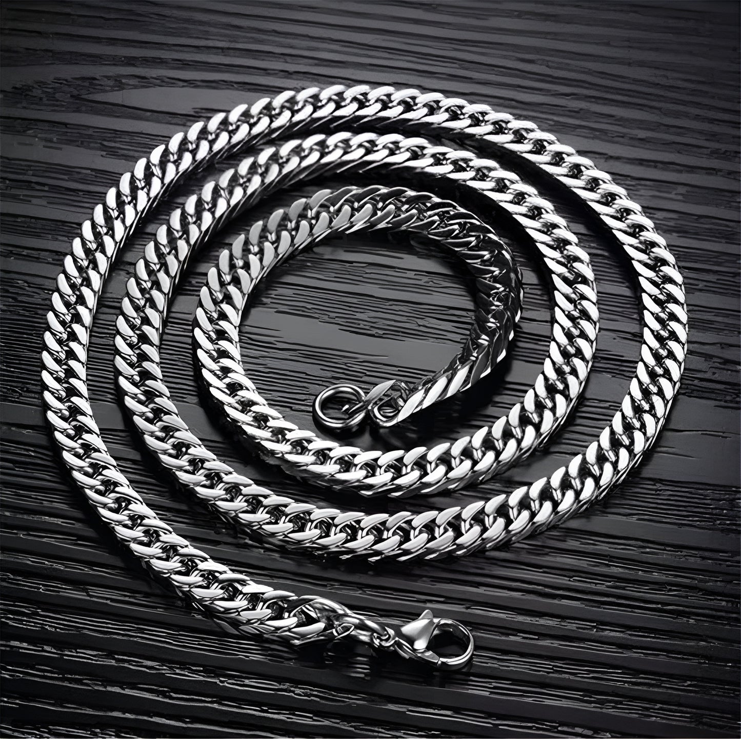 Edelstahl Cuban Chain