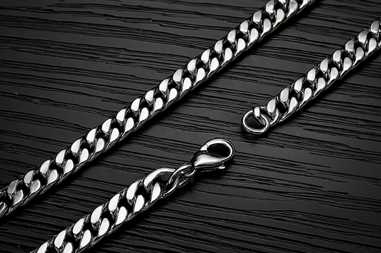 Edelstahl Cuban Chain